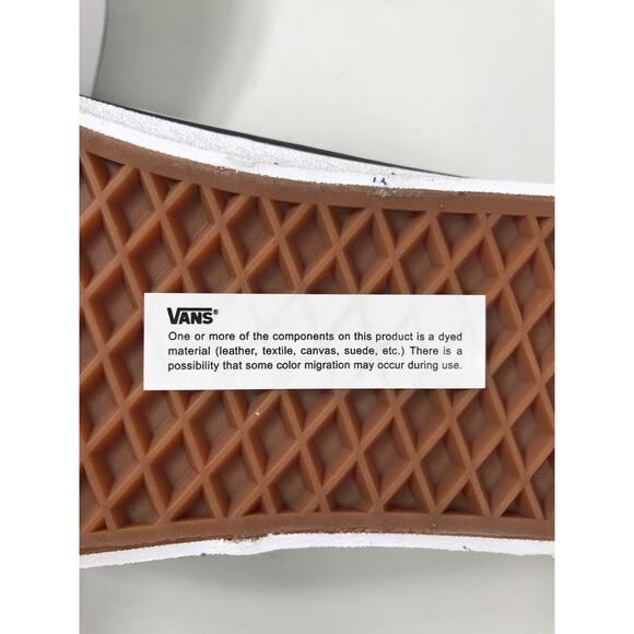 Vans Men's NIB Blue Checker Flame Skate Low Top Lace Up Shoes Sneakers Ward - Picture 11 of 13